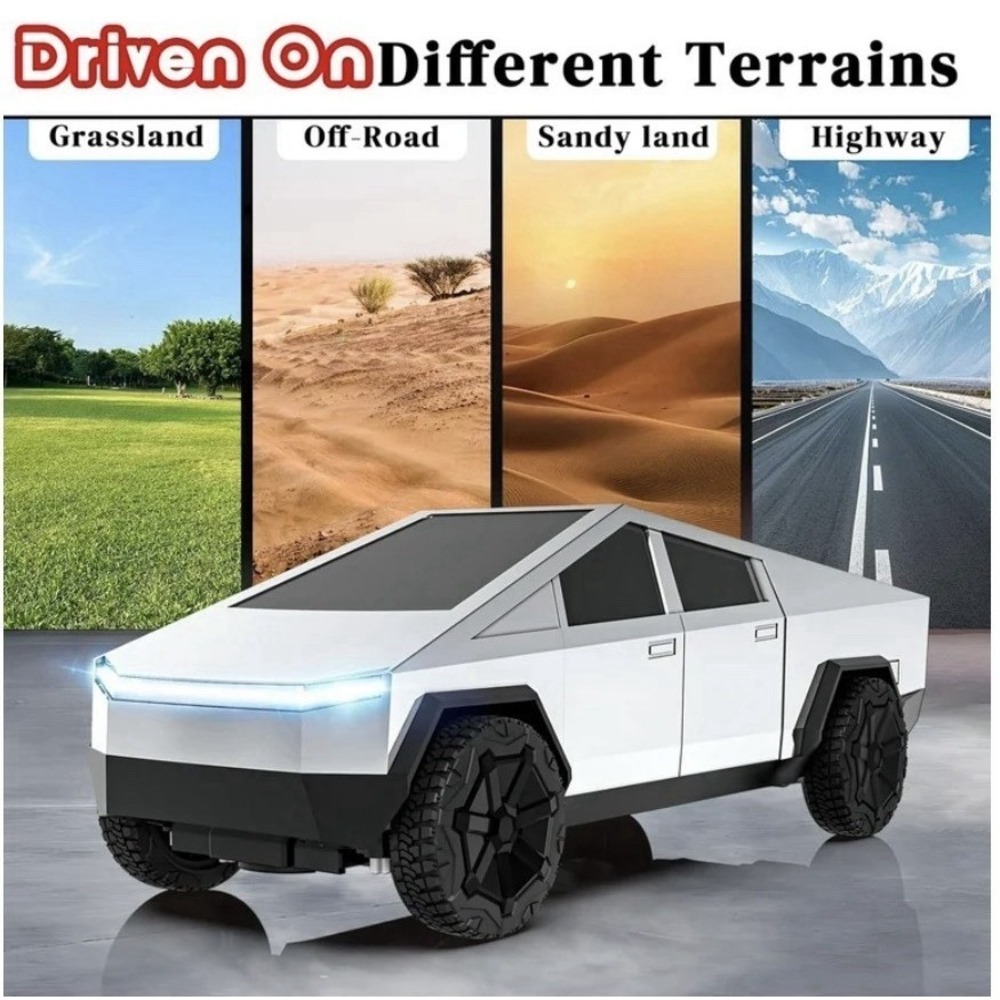 Electric CYBER Truck 2.4 GHz RC Remote Control USB Rechargeable, LED Lights NEW - Picture 9 of 11